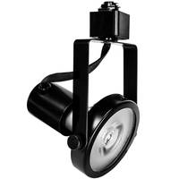 Track Light Fixture - Gimbal Ring - Black - Operates up to 75 Watt PAR30 - Halo Track Compatible - 120 Volt - PLT-10223