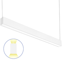 2 ft. Wattage and Color Selectable Architectural LED Linear Fixture with Diffuser Lens - Up/Down Light - 2050 Total Lumens - White - Versa Slim Series - Linkable - Watts 10-15-20 - Kelvin 3000-3500-4000 - 120-277 Volt - PLT PremiumSpec PLT-90444