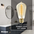 40 Watt - Edison Bulb - Incandescent Vintage Light Bulb - 115 Lumens - 4.8 in. x 2.3 in.  Thumbnail