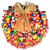 (150) Bulbs - Multi-Color Shotgun Shell Wreath Thumbnail