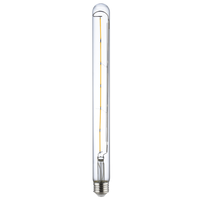 800 Lumens - 8.5 Watt - 3000 Kelvin - LED T9 Tubular Filament Bulb - 12.01 in. x 1.1 in. - Clear - 60 Watt Equal - Halogen Color - Medium Base - 90 CRI - 120 Volt - PLT-13510