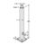 RAB PS4-11-20WT - 20 ft. Tenon Top Square Steel Pole - 11 Gauge Thumbnail