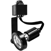 Track Light Fixture - Gimbal Ring - Black - GU10 Base - Operates up to 50 Watt Max. - Halo Track Compatible - 120 Volt - PLT-10045