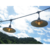 15 ft. Patio Stringer - Comes with (10) LED S14 Filament Bulbs and (10) Hammered Iron Shades Thumbnail