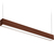 3 ft. Wattage and Color Selectable Architectural LED Linear Fixture - Up/Down Light - 4100 Total Lumens - Dark Wood Finish Thumbnail