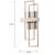 20 in. x 8 in. LED Wall Sconce Fixture - Up or Down Installation - Frosted Glass - Nickel Finish Thumbnail