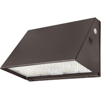 18,600 Lumen Max - 120 Watt Max - Wattage and Color Selectable Full Cutoff LED Wall Pack Fixture - Watts 80-100-120 - Kelvin 3000-4000-5000 - Integrated Photocell - 120-277 Volt - PLT-13611