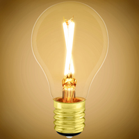 250 Lumens - 3 Watt - 2700 Kelvin - LED A15 Filament Bulb - Amber Tint - 25 Watt Equal - Intermediate Base - 90 CRI - 120 Volt - PLT-13473