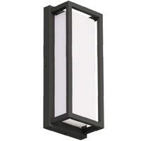 14 in. Smart LED Outdoor Wall Sconce Fixture - 1550 Lumen Max - 22 Watt - RGB and White Color Adjustable - Compatible with Amazon Alexa and Google Assistant - Black Finish - 120 Volt - Euri Lighting LIS-WL1000-14
