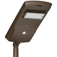 Solar Area Light - Motion Sensor - Dusk-to-Dawn - 6000 Lumens - Bronze Finish - 5000 Kelvin - 30 Watt - Comes with Programmable Remote and Slipfitter Mounting Bracket - Light Efficient Design RP-SAL-30W-50K-SF-DB-G2