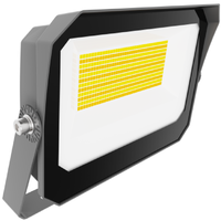11,200 Lumen Max - 80 Watt Max - Wattage and Color Selectable LED Flood Light Fixture with Integrated Photocell - Watts 35-60-80 - Kelvin 3000-4000-5000 - Yoke Mount - 120-277 Volt - Archipelago Lighting LFLD3W80-3E1-UD/PS/YK
