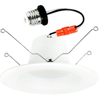 1100 Lumens - 15 Watt - 2700 Kelvin - 5-6 in. Retrofit LED Downlight Fixture - Medium Base - 90 Watt Incandescent Equal - Stepped Baffle Trim - 93 CRI - 120 Volt - 90+ Lighting SE-350.063