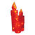 (Set of 3) Fiberglass Frosted Candle Trio Thumbnail