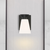 7 in. x 5 in. Wall Sconce Fixture - Frosted Glass - Black Finish Thumbnail