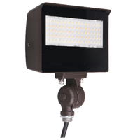 5285 Lumen Max - 35 Watt Max - Wattage and Color Selectable LED Flood Light Fixture with Adjustable Beam Angle and Integrated Photocell - Watts 15-25-35 - Kelvin 3000-4000-5000 - Knuckle Mount - 120-277 Volt - PLT-13614