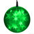 LED - 6 in. dia. Green Holographic Starfire Sphere - Utilizes 24 LED Mini Lights Thumbnail