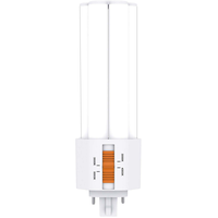 2500 Lumens - 17 Watt - Color Selectable LED PL Lamp - Kelvin 3000-3500-4000-5000 - Replaces 42W CFL - 2 Pin or 4 Pin - G24d or G24q Base - Ballast Bypass - 120-277 Volt - Green Creative 38106