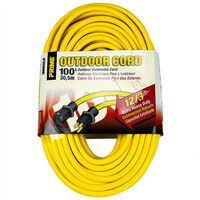 100 foot Yellow Extension Cord