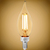Natural Light - 250 Lumens - 3 Watt - 2400 Kelvin - AmberGlow LED Chandelier Bulb - 3.8 in. x 1.4 in. Thumbnail