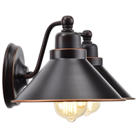 7 in. x 20 in. Wall Sconce Fixture - Bronze Shade - Bronze Finish - Bridgeview Collection - Uses (2) Incandescent or LED Bulbs - Medium Base - 120 Volt - NUVO 60-1711