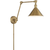 10 in. x 8 in. Wall Sconce Fixture - White Baffle - Brass Finish Thumbnail