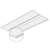 5800 Lumen Max - 50 Watt Max - 2 x 4 LED Troffer Fixture - Three Flat Light Panels - Wattage and Color Selectable Thumbnail