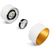 5 in. x 4 in. Wattage Selectable LED Pendant Fixture - Gold Baffle - White Finish Thumbnail