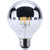 3.15 in. Dia. - LED G25 Silver Bowl Globe Filament Bulb - 5.5 Watt - 60 Watt Equal Thumbnail