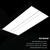 5800 Lumen Max - 50 Watt Max - 2 x 4 LED Troffer Fixture with Emergency Backup - Three Flat Light Panels - Wattage and Color Selectable Thumbnail