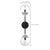 26 in. x 6 in. Wall Sconce Fixture - Clear Glass - Black and Nickel Finish Thumbnail