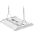 Rotatable Lens - 14,700 Lumens - 110 Watt - 5000 Kelvin - Linear LED High Bay Fixture - Sensor Ready Thumbnail
