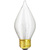 60 Watt - Spun Thread Satin White - Bent Tip - Incandescent Chandelier Bulb - 4.5 in. x 1.9 in. Thumbnail