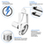Track Light Fixture - Gimbal Ring - White Thumbnail