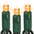LED Mini Light Stringer - 25 ft. - (50) LEDs - Amber-Orange - 6 in. Bulb Spacing - Green Wire Thumbnail