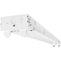 4 ft. LED Ready Strip Fixture - Double Lamp - Operates (2) 4 ft. T8 Single or Double-Ended Power Direct Wire LED Lamps (Sold Separately) - 120-277 Volt - PLT Solutions - PLT-20257