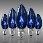 Blue C9 Incandescent Christmas Light Bulbs - Category Image