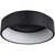 18 in. LED Flush Mount Ceiling Light Fixture - White Baffle - Black Finish Thumbnail