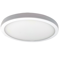 1150 Lumens - 14 Watt - 7 in. Color Selectable LED Surface Mount Downlight Fixture - Hardwire - Kelvin 2700-3000-3500-4000-5000 - 75 Watt Incandescent Equal - Round - White Trim - 90 CRI - 120 Volt - Bulbrite 773607