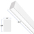 2 ft. Wattage and Color Selectable Architectural LED Linear Fixture with Diffuser Lens - Up/Down Light - 2050 Total Lumens - White Thumbnail