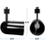Track light Fixture - Round Back Cylinder - Black - Black Baffle Thumbnail
