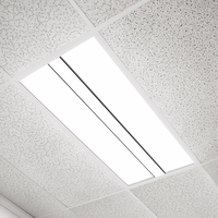 5600 Lumen Max - 50 Watt Max - 2 x 4 LED Troffer Fixture - Three Flat Light Panels - Wattage and Color Selectable - Watts 30-40-50 - Kelvin 3500-4000-5000 - 120-277 Volt - 2 Pack - PLT-90320