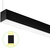 8 ft. Color Selectable Architectural LED Linear Fixture - Up/Down Light - 11,160 Total Lumens - Black Thumbnail