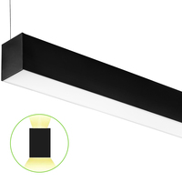 8 ft. Color Selectable Architectural LED Linear Fixture - Up/Down Light - 11,160 Total Lumens - Black - Linkable - 90 Watt - Kelvin 3500-4000-5000 - 120-277 Volt - PLT-80091