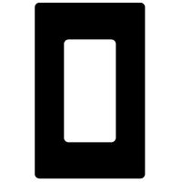 Black 1gang Decora Wallplate