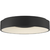 18 in. LED Flush Mount Ceiling Light Fixture - White Baffle - Black Finish Thumbnail