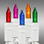 10 ft. - Incandescent Mini Light String - (50) Multi-Color Bulbs - 2.5 in. Bulb Spacing - White Wire Thumbnail