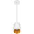 5 in. x 4 in. Wattage Selectable LED Pendant Fixture - Gold Baffle - White Finish Thumbnail