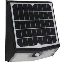 Solar Wall Pack - Motion Sensor - Dusk-to-Dawn - 1500 Lumens - Black Finish - 4000 Kelvin - 15 Watt - 120 Deg. Beam Angle - Light Efficient Design SL-SWL-15W-40K-BK-G2