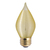 40 Watt - Spun Thread Satin Amber - Bent Tip - Incandescent Chandelier Bulb Thumbnail
