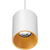 5 in. x 4 in. Wattage Selectable LED Pendant Fixture - Gold Baffle - White Finish Thumbnail